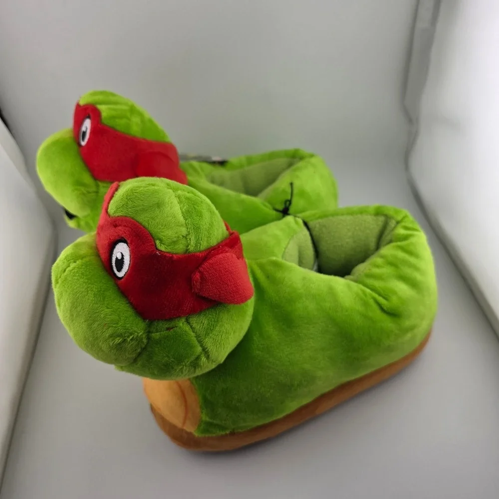 Teenage Mutant Ninja Turtles Raphael Plush‎ Slippers Kids Cosplay